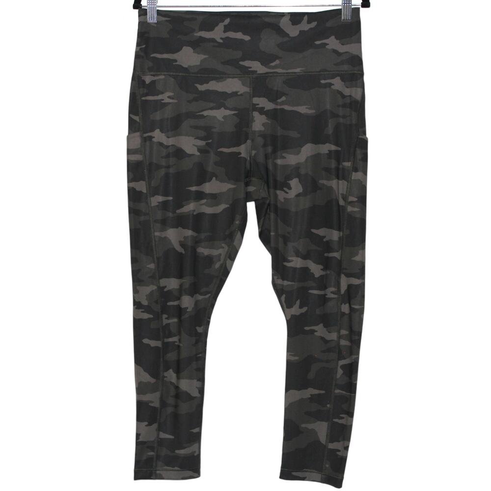 Athleta Ultimate Stash Pocket Camo 7/8 Tight Olive Size 2X NWT